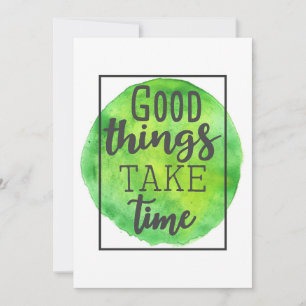 幸せ引用文良い事は時間がかかる 招待状