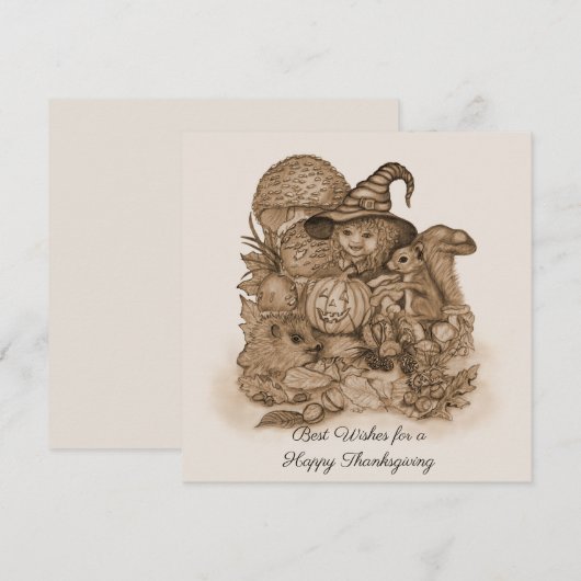 幸せ最高のな感謝祭を祈る (正面/裏面)