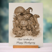 幸せ最高のな感謝祭を祈る アクリルサイン (ニュートラル)