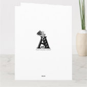 幸せ最高のな感謝祭を祈る サンキューカード (裏面)