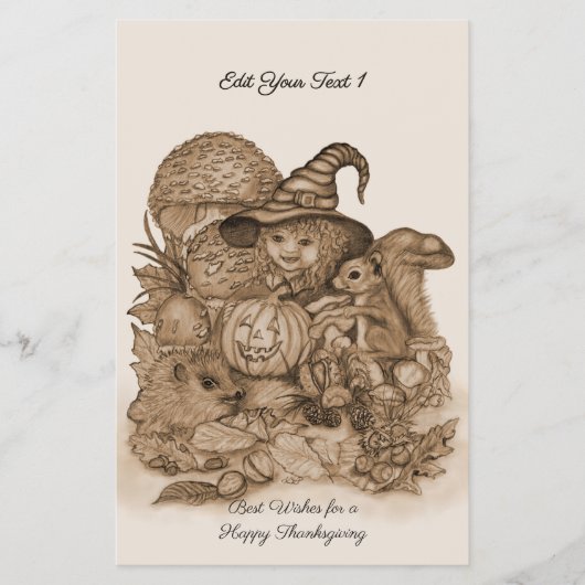 幸せ最高のな感謝祭を祈る チラシ (正面)