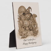 幸せ最高のな感謝祭を祈る フォトプラーク (側面)