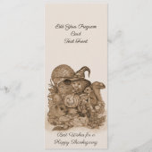 幸せ最高のな感謝祭を祈る プログラム (正面)