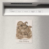 幸せ最高のな感謝祭を祈る マグネット (インサイチュ (食洗機))