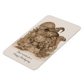 幸せ最高のな感謝祭を祈る マグネット (左側)