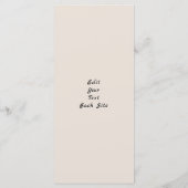 幸せ最高のな感謝祭を祈る メニュー (裏面)