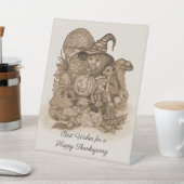 幸せ最高のな感謝祭を祈る 台座サイン (インサイチュ)