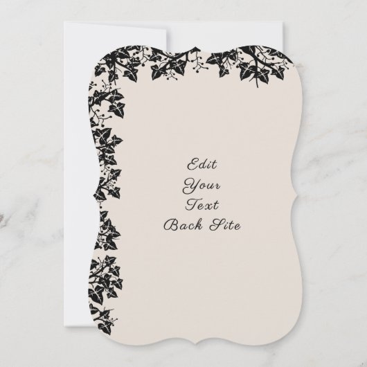 幸せ最高のな感謝祭を祈る 招待状 (裏面)