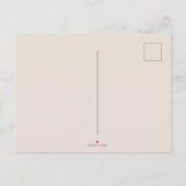 幸せ最高のな感謝祭を祈る 案内ポストカード (裏面)