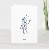 幸せ歌唱ロボット誕生日 カード (裏面)