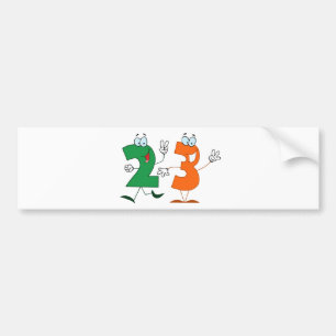 幸せ番号23 バンパーステッカー