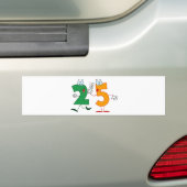 幸せ番号25 バンパーステッカー (車上)