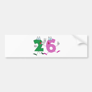 幸せ番号26 バンパーステッカー