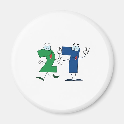 幸せ番号27 マグネット (正面)