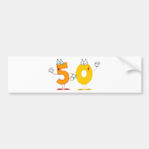 幸せ番号50 バンパーステッカー