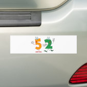 幸せ番号52 バンパーステッカー (車上)