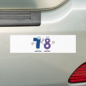 幸せ番号78 バンパーステッカー (車上)