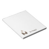 幸せ笑い幸運ブッダ ノートパッド (アングル)