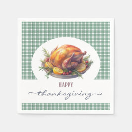 幸せ素朴な感謝祭 スタンダードカクテルナプキン