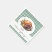 幸せ素朴な感謝祭 スタンダードカクテルナプキン (角)