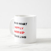 幸せ結婚したに コーヒーマグカップ (正面左)