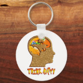 幸せ考えて下さい キーホルダー (正面)