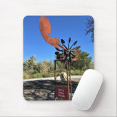 幸せ考えを示おもしろいす マウスパッド (マウス)