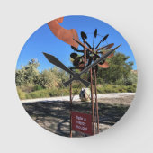 幸せ考えを示おもしろいす ラウンド壁時計 (正面)