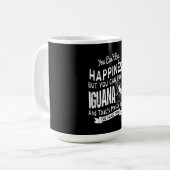 幸せ買には無いがイグアナ買に出来る。 コーヒーマグカップ (正面左)