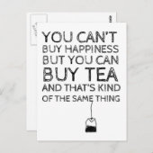 幸せ買に…お茶買は ポストカード (正面/裏面)
