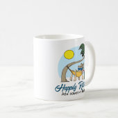 幸せ退職したに頼- Hammock Cartoon コーヒーマグカップ (正面右)