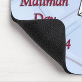 幸せ郵便配達員日2月4日を感謝していして下さい マウスパッド (コーナー)