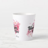 幸せ開花 カフェラテマグ (正面)