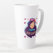 幸せ開花 カフェラテマグ (右アングル)