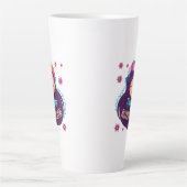 幸せ開花 カフェラテマグ (正面)