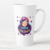 幸せ開花 カフェラテマグ (右)