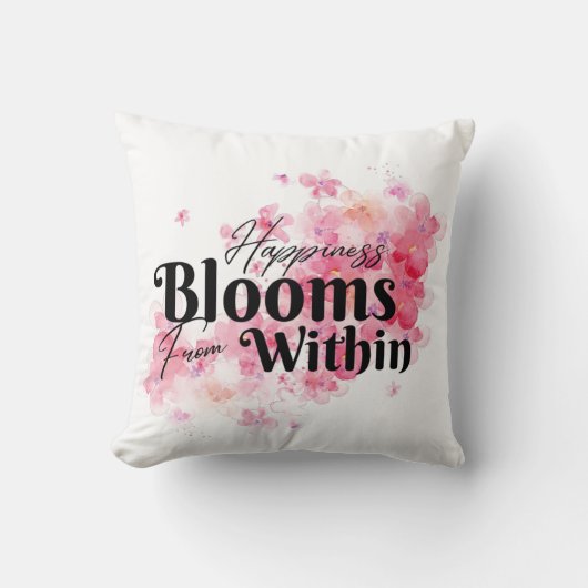 幸せ開花 クッション (正面)