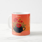 幸せ開花 コーヒーマグカップ (正面左)