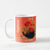 幸せ開花 コーヒーマグカップ (左)