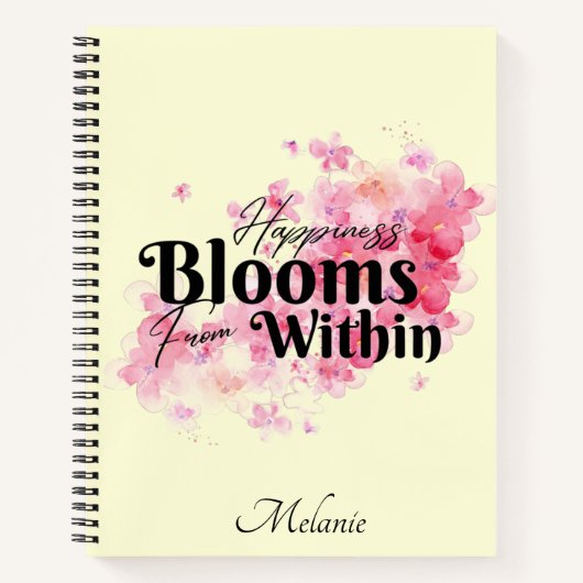 幸せ開花 ノートブック (正面)