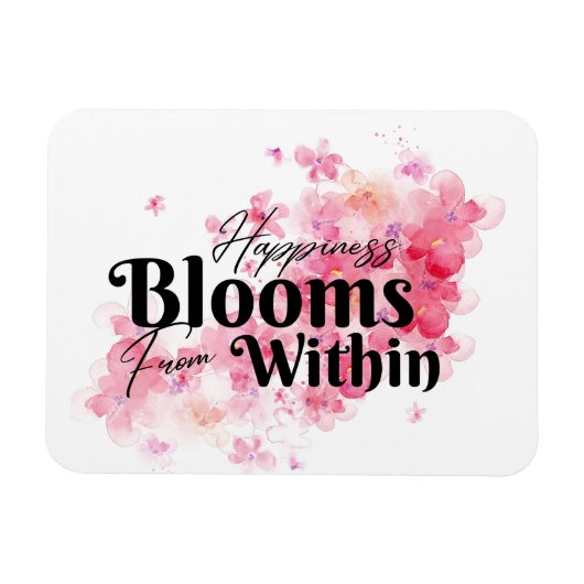 幸せ開花 マグネット (横)