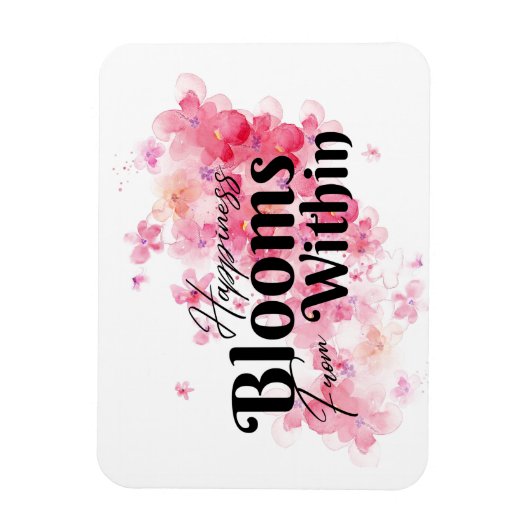 幸せ開花 マグネット (縦)