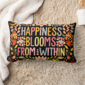 幸せ開花 ランバークッション (ブランケット)