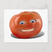 幸せ顔笑顔のトマト ポストカード (正面)