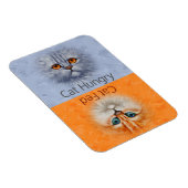 幸せ食べ物を与えな猫 マグネット (右側)