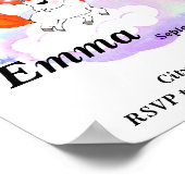 幸せ魔法色の虹の一角 ポスター (角)