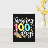幸せ100日コケットボウアップル100th Day Of Sch カード (黄色い花)