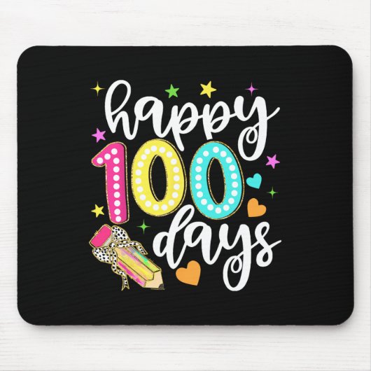 幸せ100日コケットボウアップル100th Day Of Sch マウスパッド (正面)
