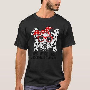 幸せ101日学校かわいい犬と愛し Tシャツ