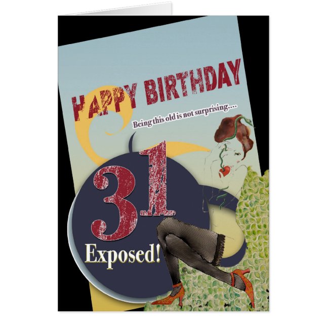 幸せ31誕生日老齢感性的な女性 (正面)